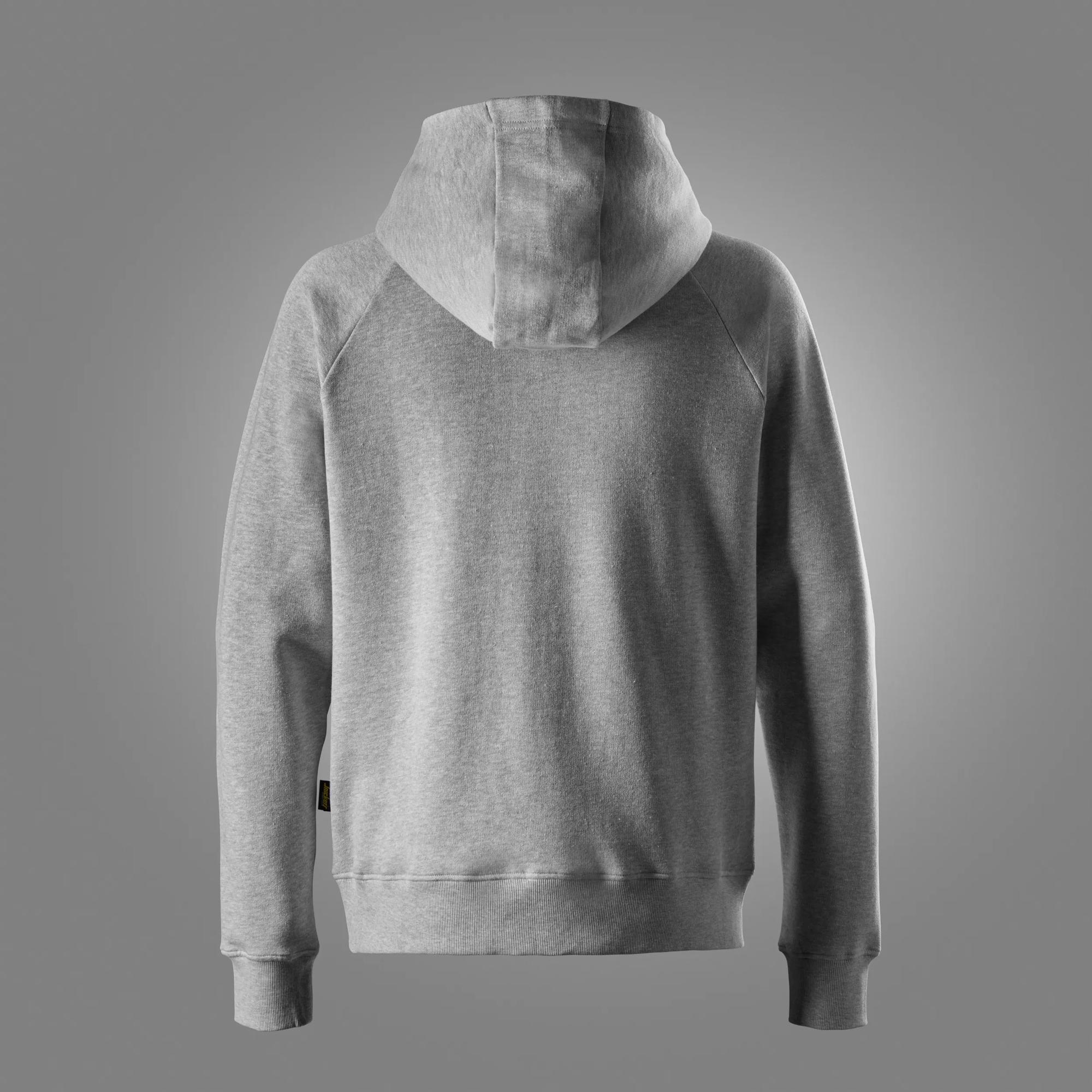 Klassisk sweatshirt med hætte og lang lynlås