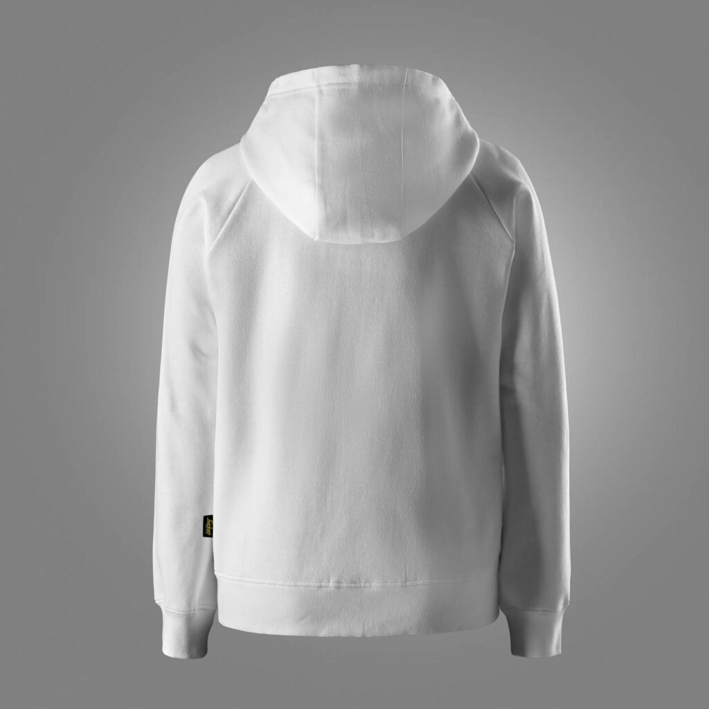 Klassisk sweatshirt til kvinder med lynlås og hætte