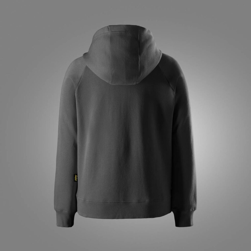 Klassisk sweatshirt til kvinder med lynlås og hætte
