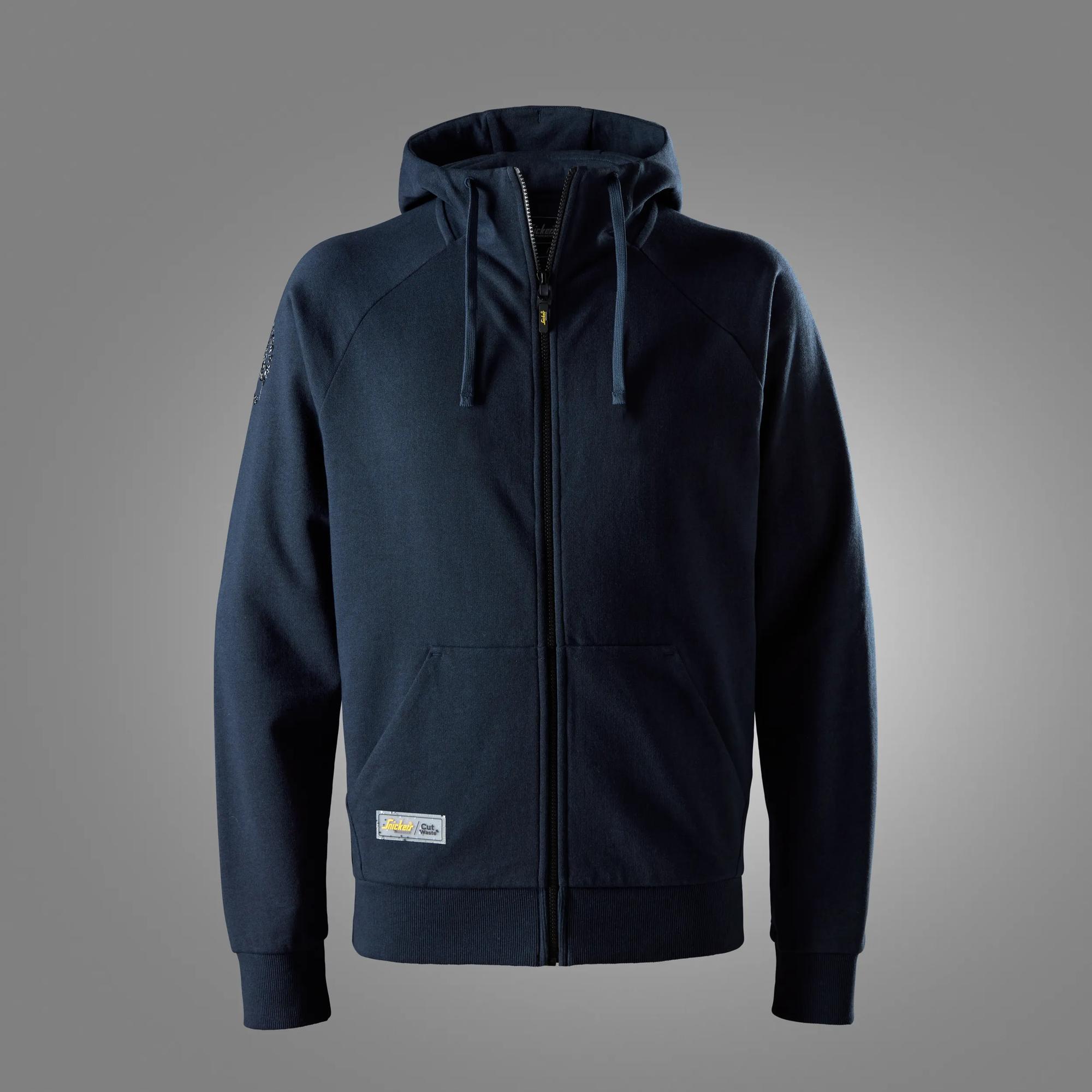 CutWaste™ sweatshirt med hætte og lang lynlås