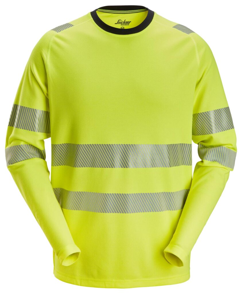 High-Vis, Langærmet T-shirt, klasse 2/3