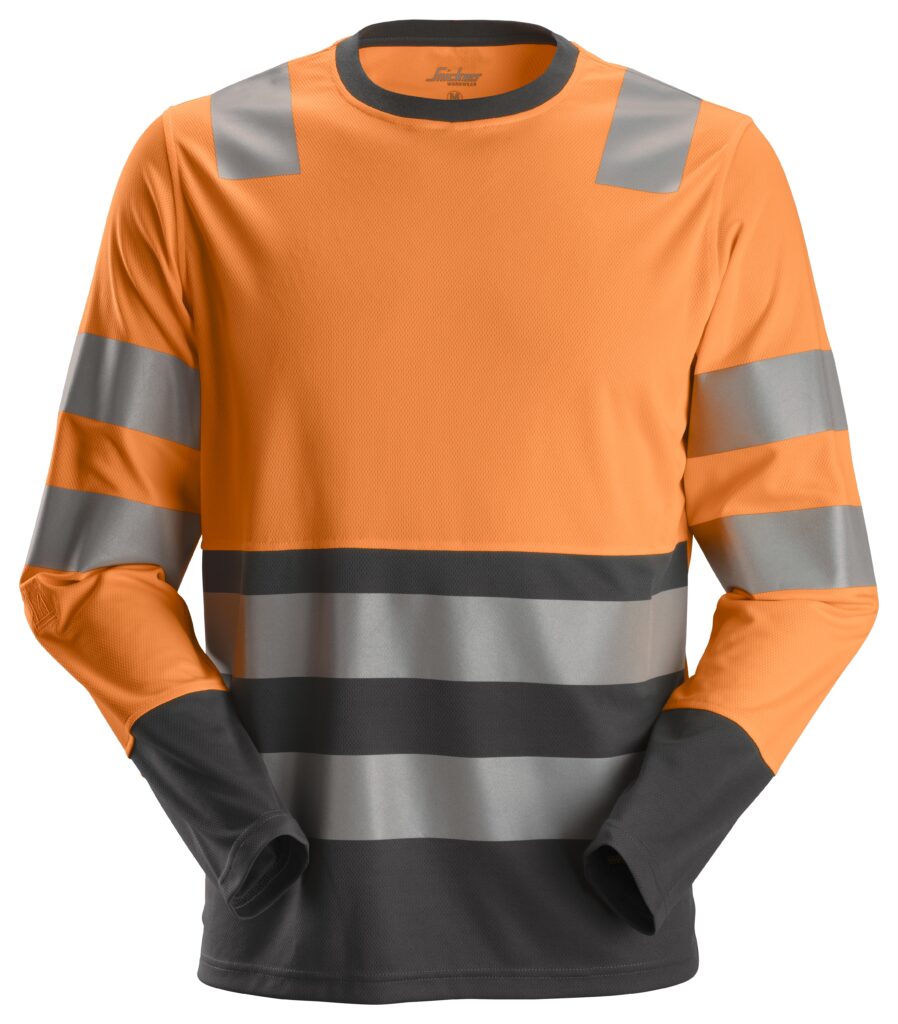High-Vis, Langærmet T-shirt, klasse 2