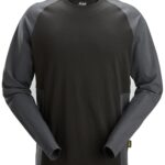 Tofarvet langærmet T-shirt