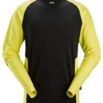 Tofarvet langærmet T-shirt