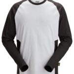 Tofarvet langærmet T-shirt