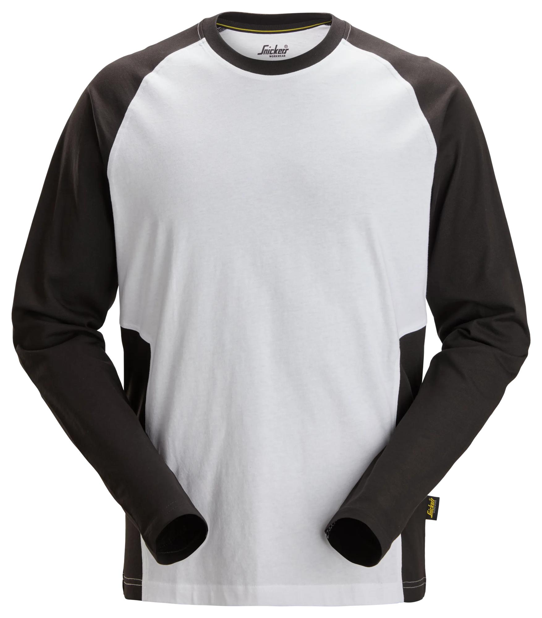 Tofarvet langærmet T-shirt