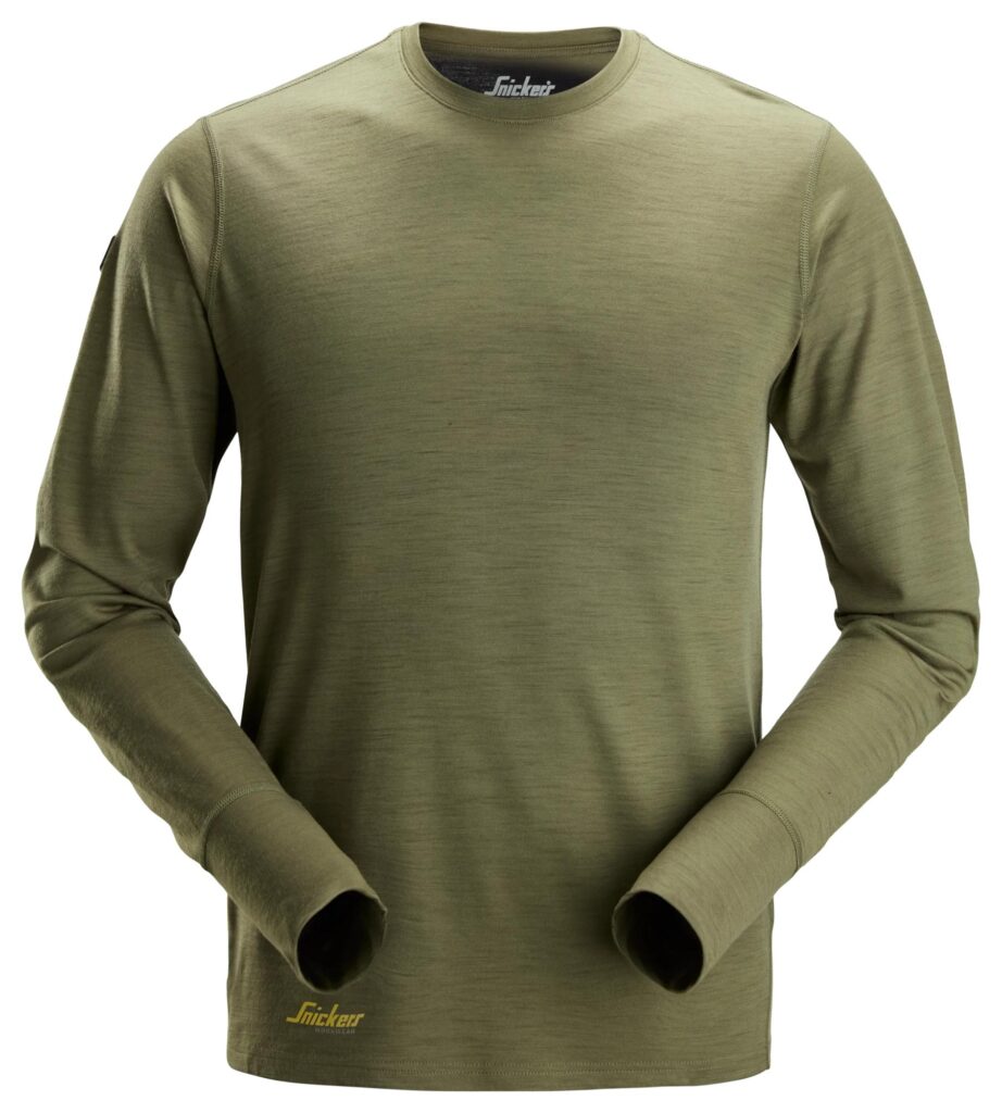 AllroundWork, Langærmet T-shirt i uld
