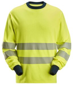 ProtecWork, High-Vis langærmet T-shirt, klasse 3