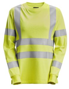 ProtecWork, langærmet dame T-shirt, High-Vis klasse 3/2
