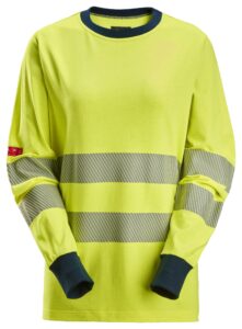 ProtecWork, langærmet dame T-shirt, High-Vis klasse 3/2