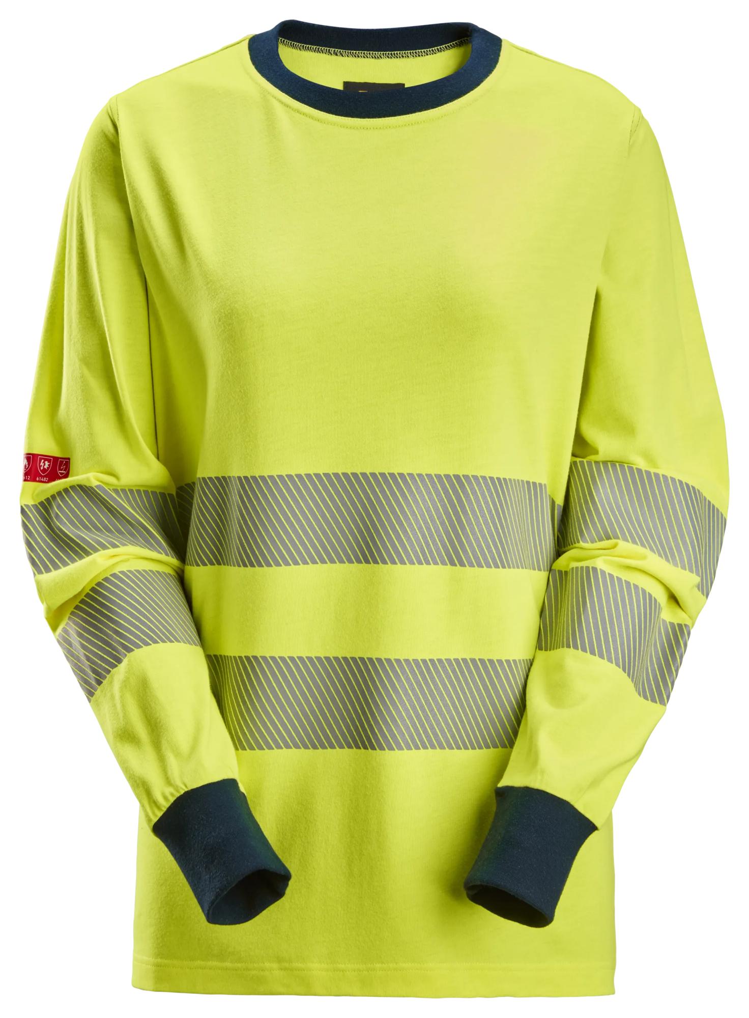 ProtecWork, langærmet dame T-shirt, High-Vis klasse 3/2
