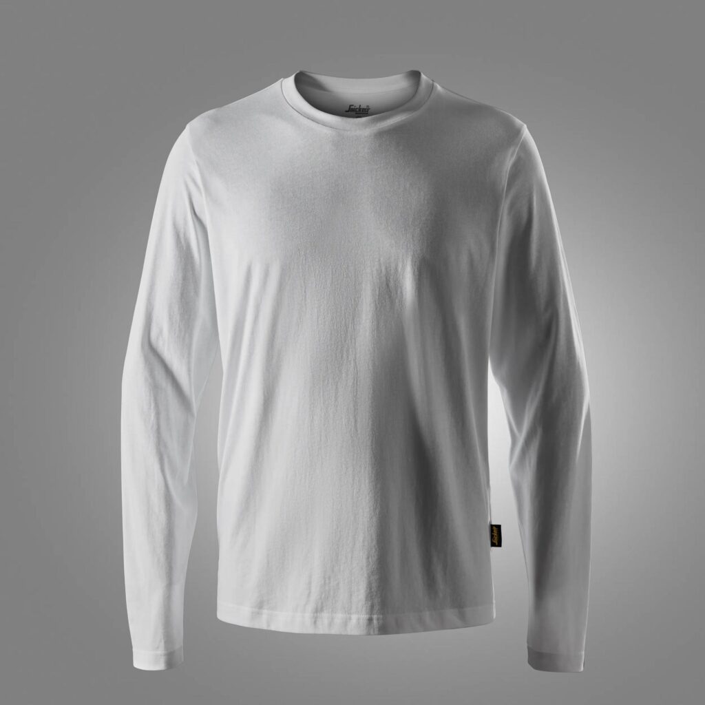 Klassisk langærmet T-shirt