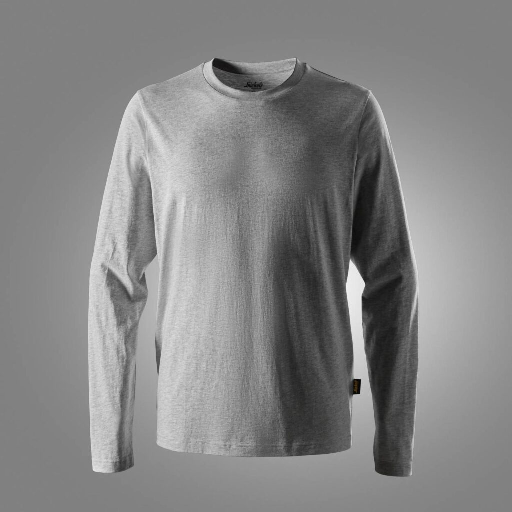 Klassisk langærmet T-shirt