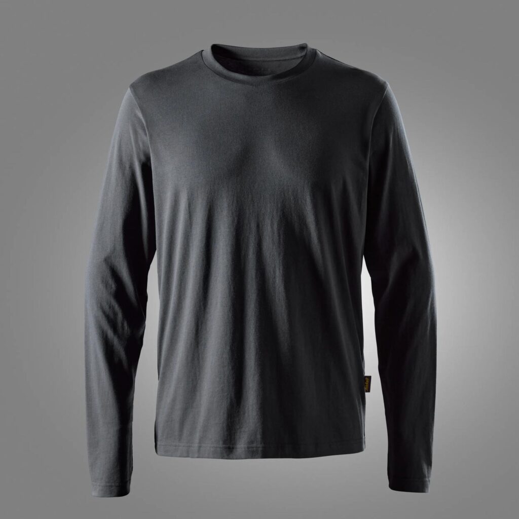 Klassisk langærmet T-shirt