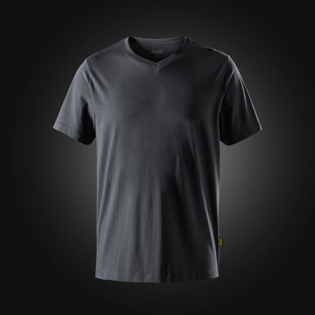 Klassisk T-shirt med V-hals