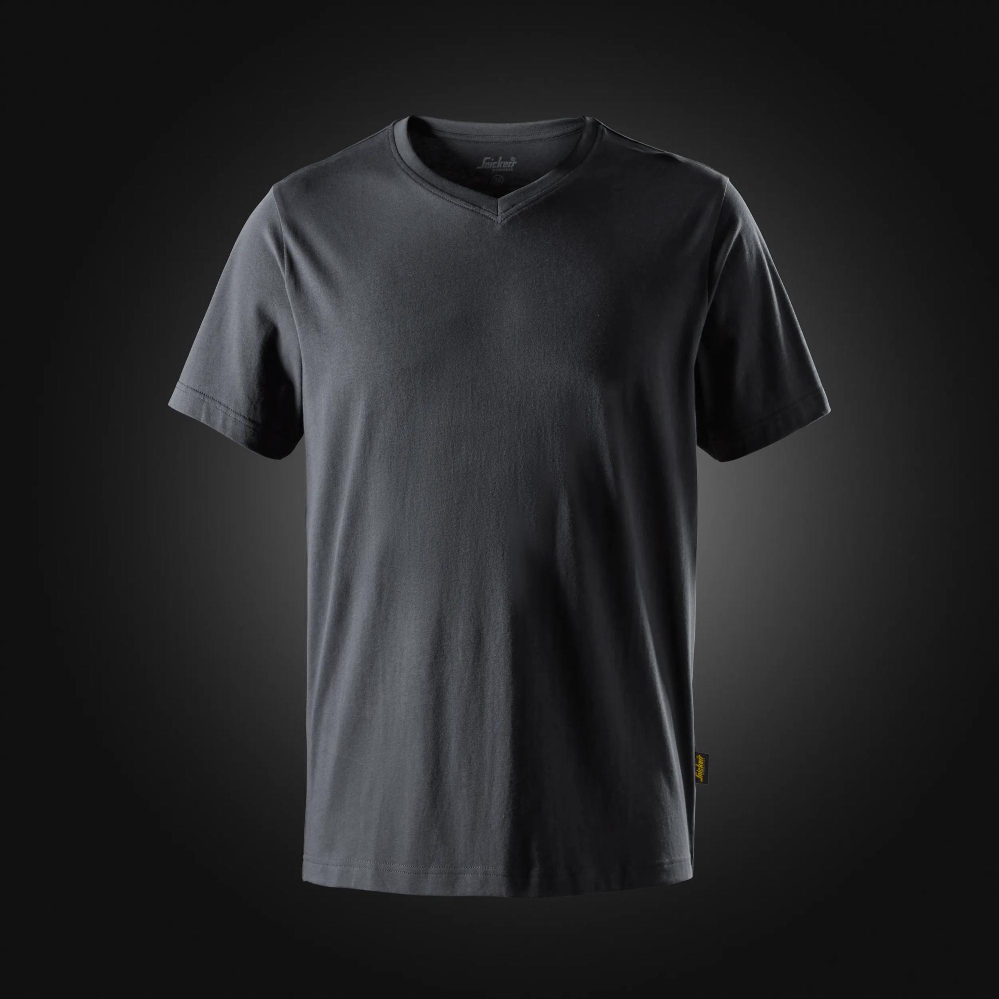 Klassisk T-shirt med V-hals