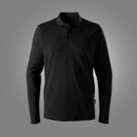Klassisk langærmet poloshirt