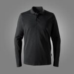 Klassisk langærmet poloshirt