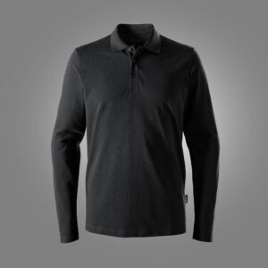 Klassisk langærmet poloshirt