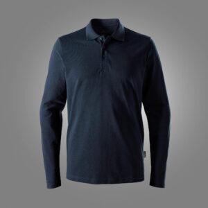 Klassisk langærmet poloshirt