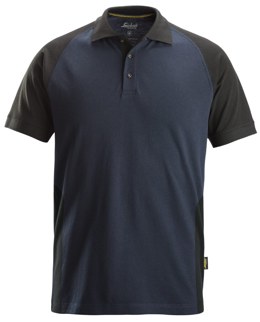 Tofarvet poloshirt