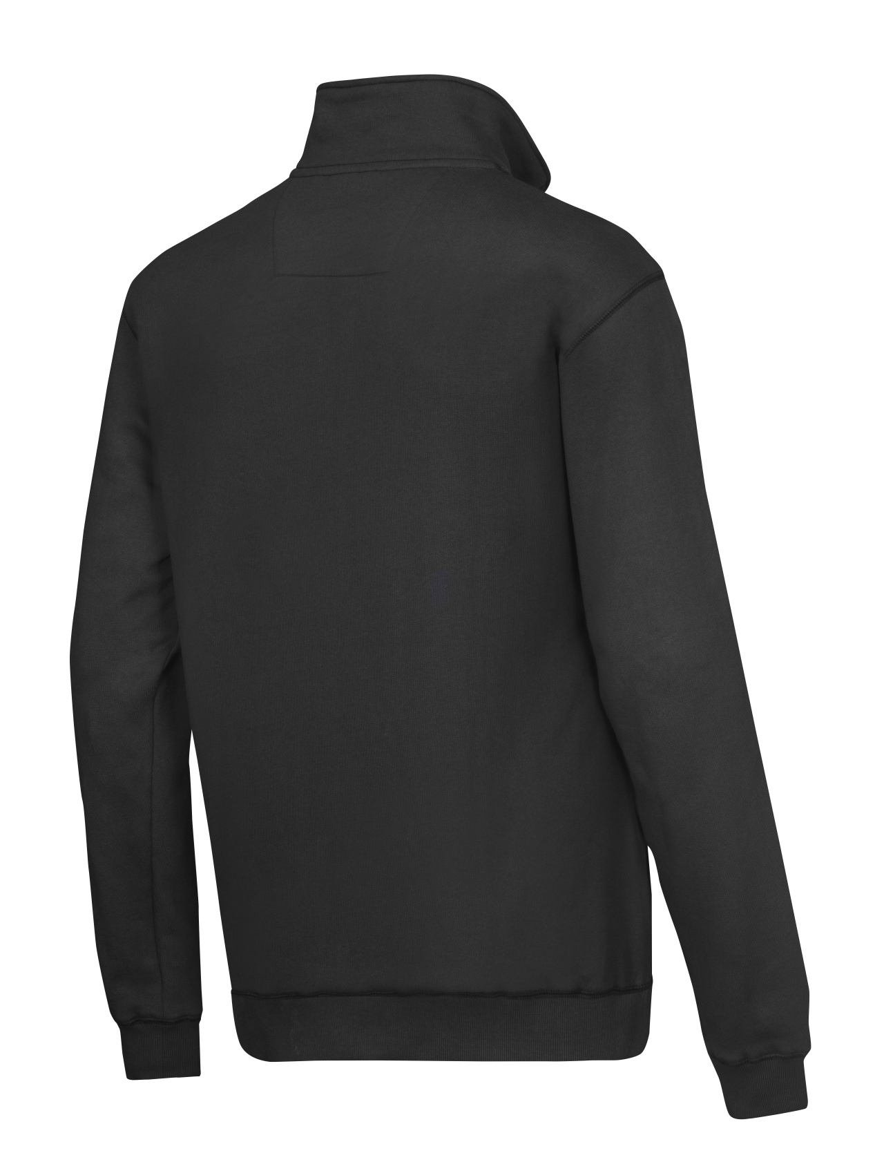 Sweatshirt med kort lynlås