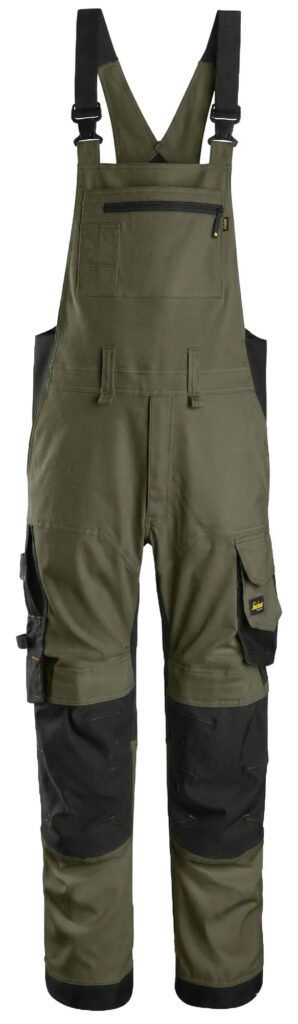 AllroundWork, Stretch-overalls - Khaki Green/Black