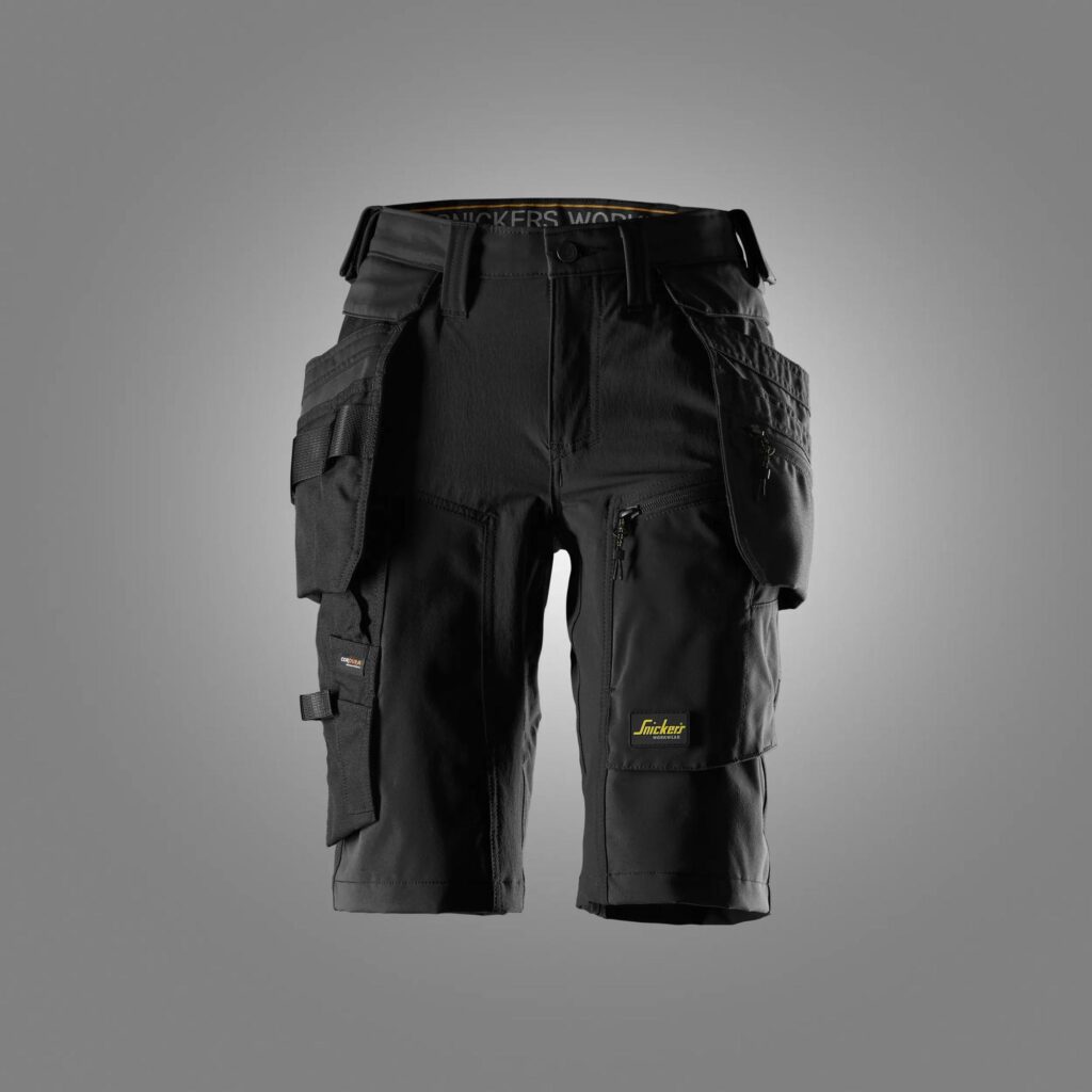 AllroundWork, Stretchshorts til damer med aftagelige hylsterlommer