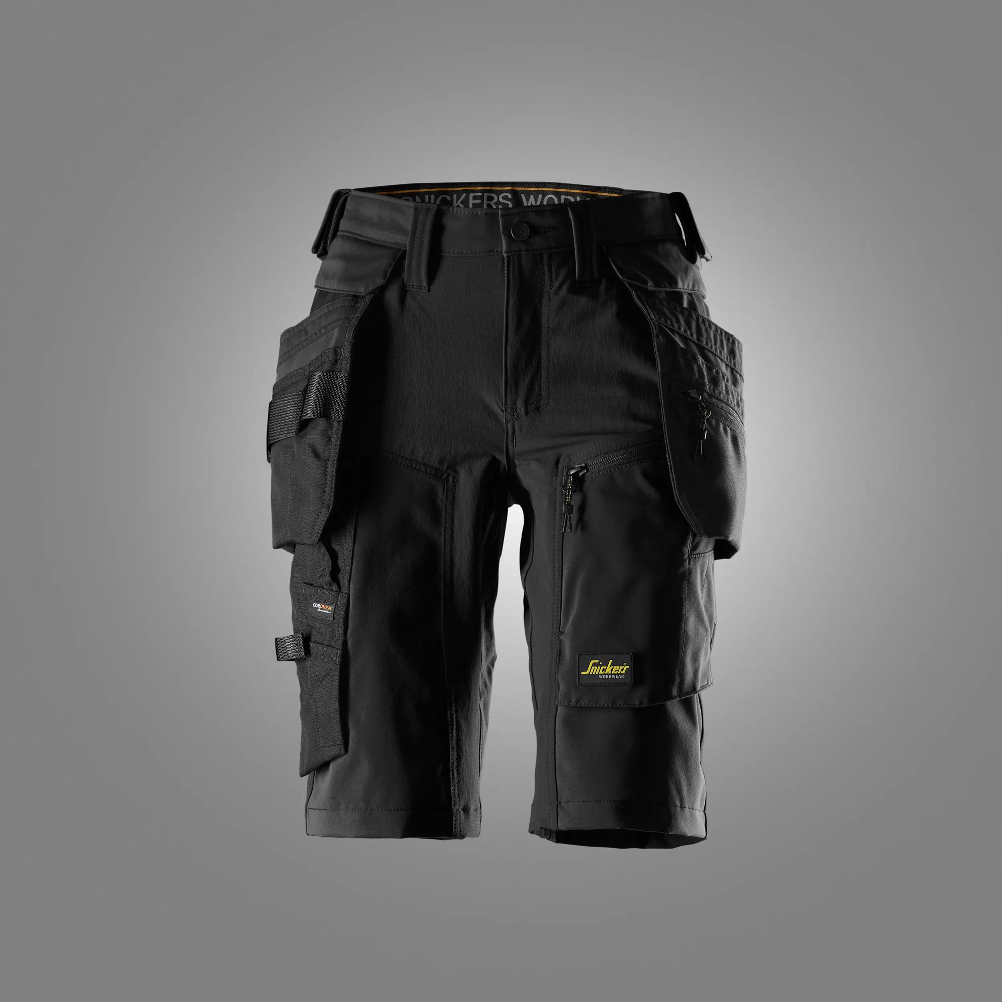 AllroundWork, Stretchshorts til damer med aftagelige hylsterlommer