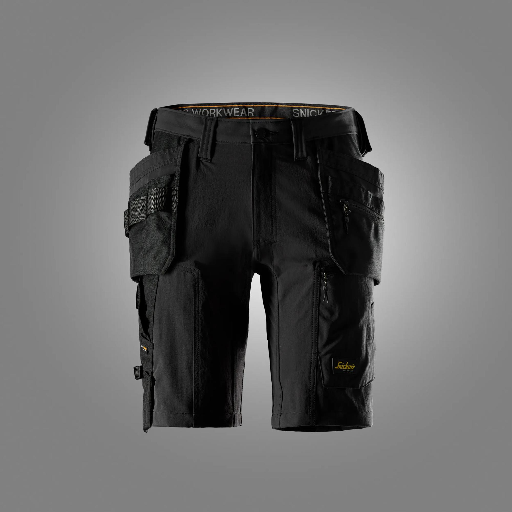 AllroundWork, Shorts i stretch med hylsterlommer
