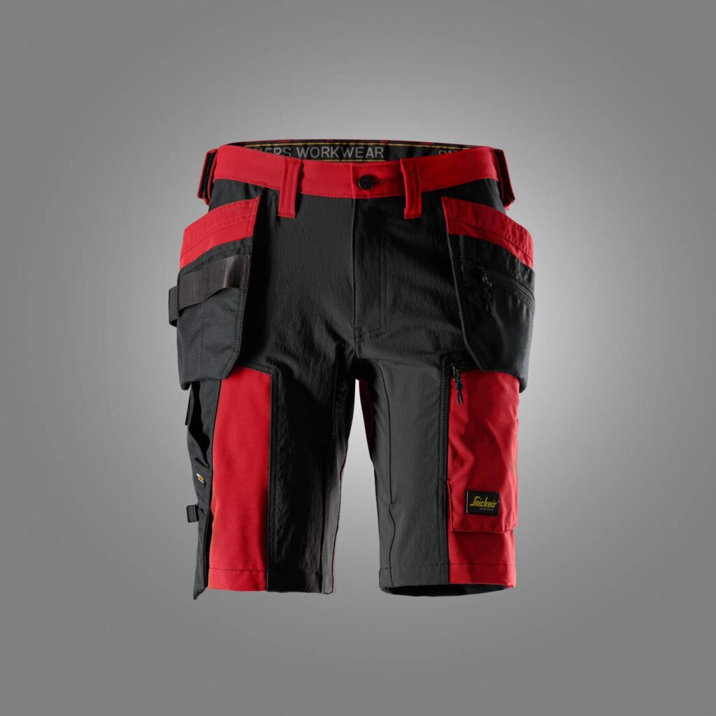 AllroundWork, Shorts i stretch med hylsterlommer