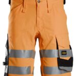 High-Vis, Arbejdsshorts i stretch, klasse 1