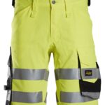 High-Vis, Arbejdsshorts i stretch, klasse 1