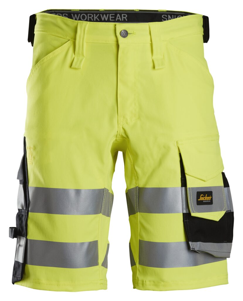 High-Vis, Arbejdsshorts i stretch, klasse 1