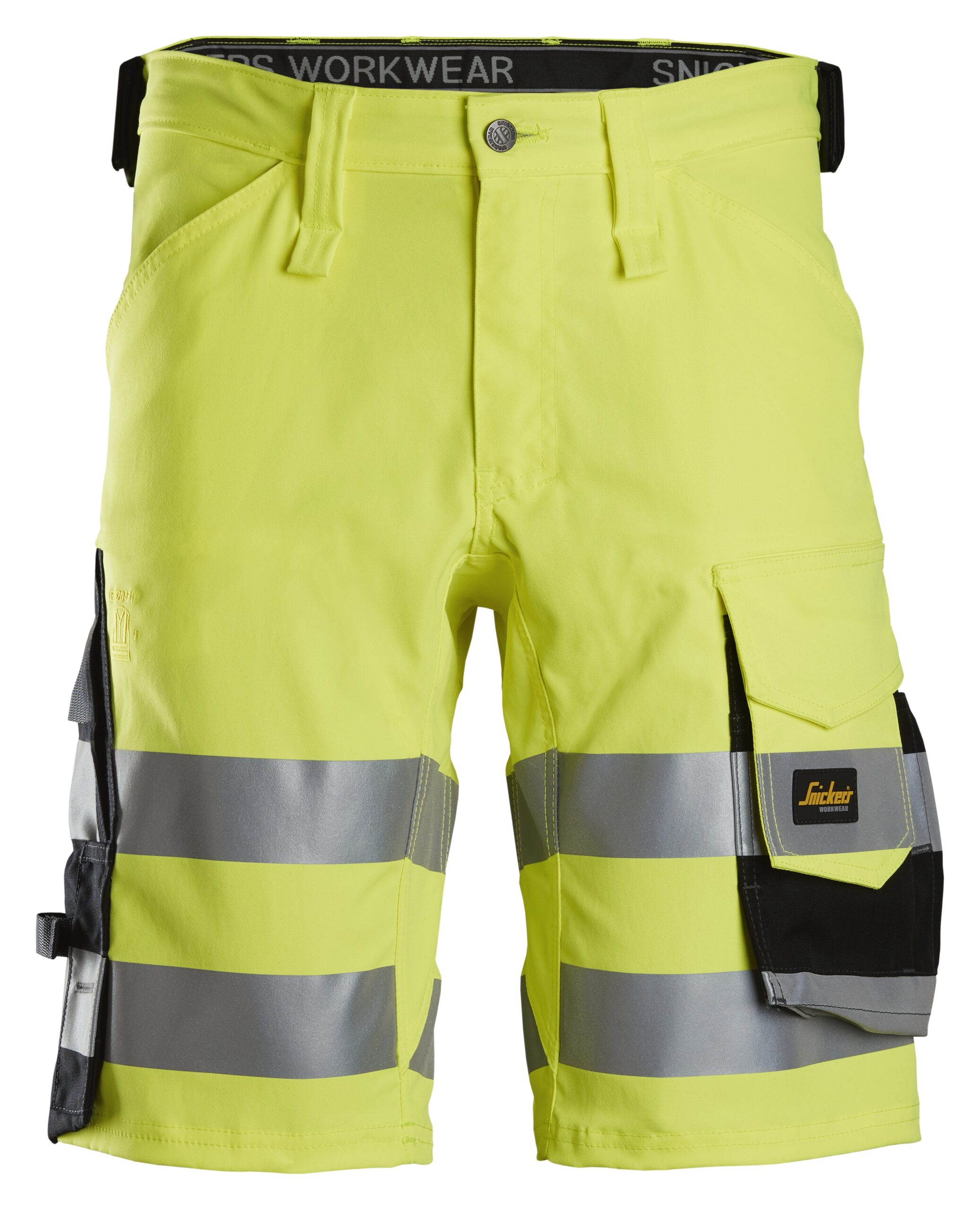 High-Vis, Arbejdsshorts i stretch, klasse 1