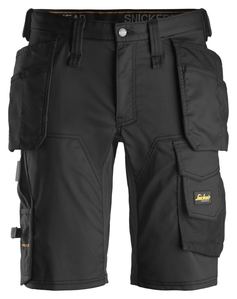 AllroundWork, Shorts i stretch med hylsterlommer