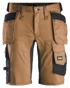 AllroundWork, Shorts i stretch med hylsterlommer
