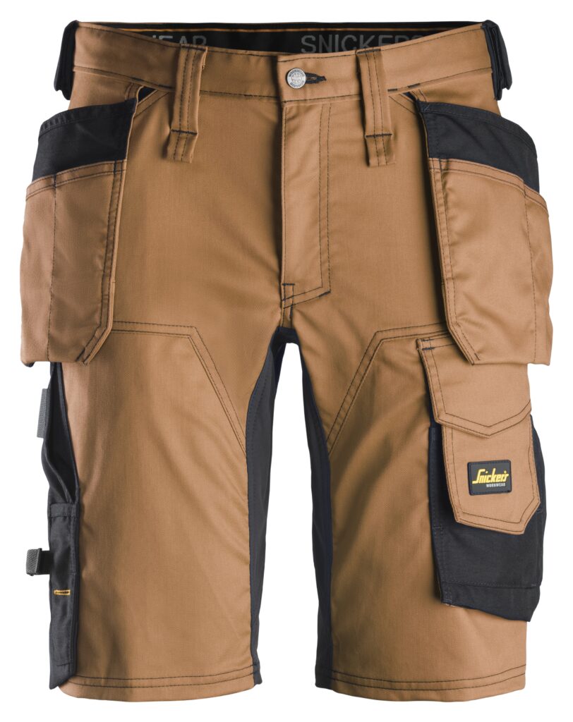 AllroundWork, Shorts i stretch med hylsterlommer