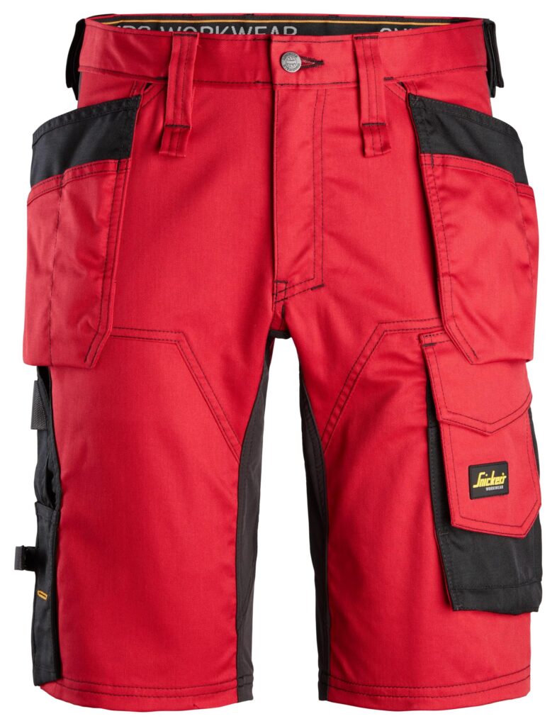 AllroundWork, Shorts i stretch med hylsterlommer