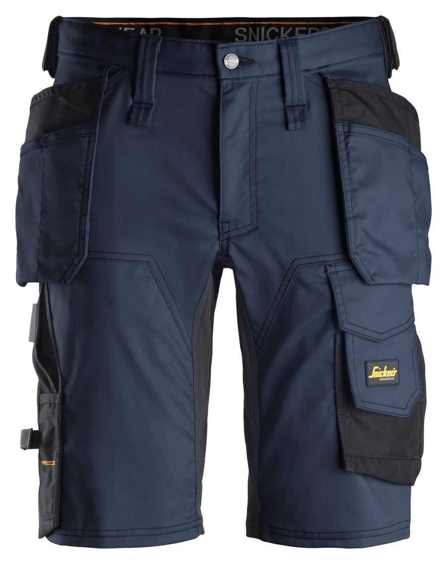 AllroundWork, Shorts i stretch med hylsterlommer
