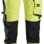 High-Vis, Arbejdsbukser med stretch og hylsterlommer, klasse 2