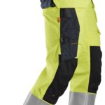 High-Vis, Arbejdsbukser med stretch og hylsterlommer, klasse 2