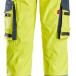 ProtecWork, High-Vis arbejdsbukser i stretch med hylsterlommer, klasse 2