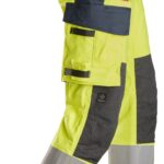 ProtecWork, High-Vis arbejdsbukser i stretch med hylsterlommer, klasse 2