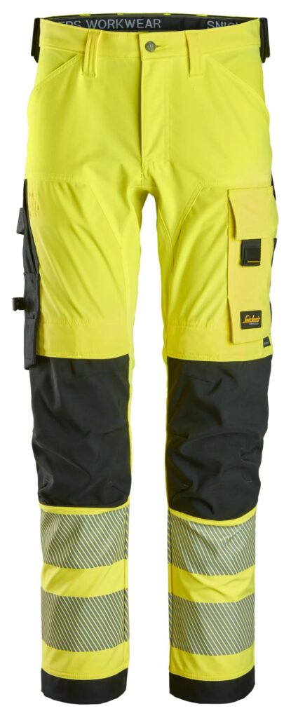 High-Vis, Bukser i 4-vejs stretch, klasse 2
