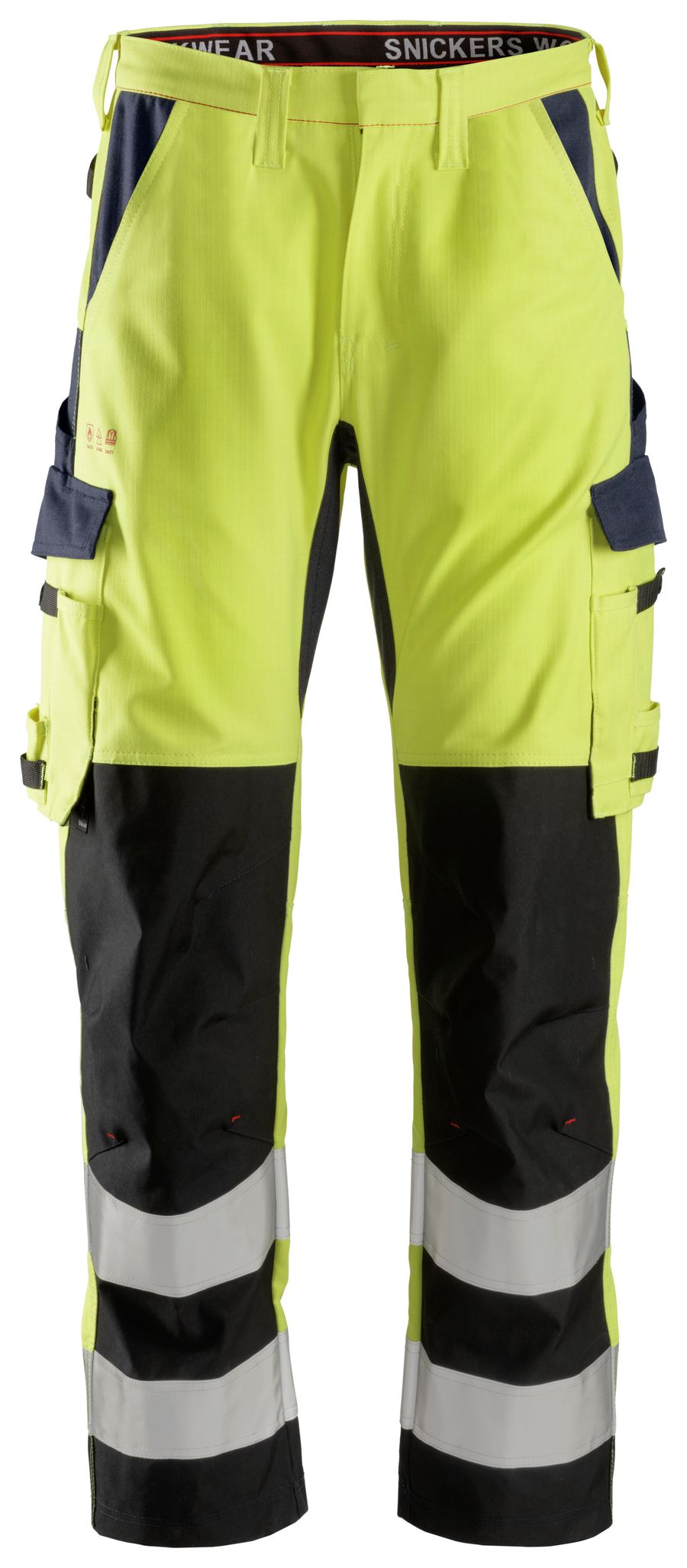 ProtecWork, High-Vis bukser med forstærkning, klasse 2