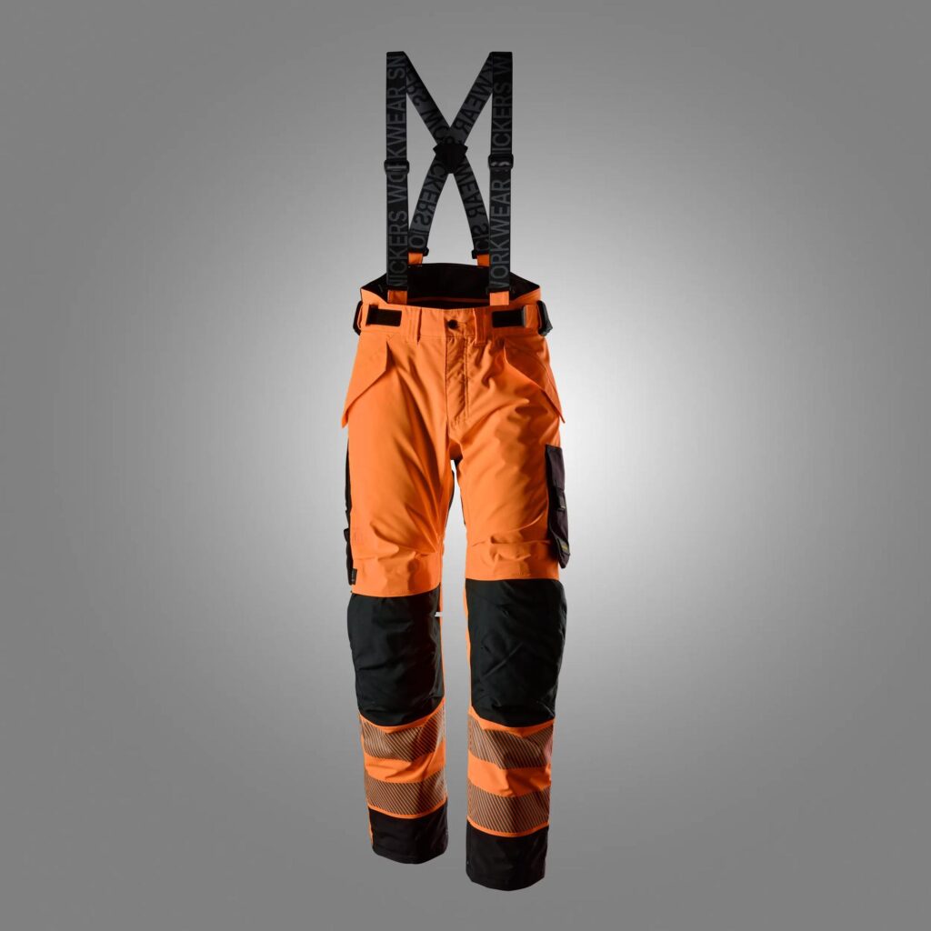 High-Vis vinterbukser i stretch, klasse 2