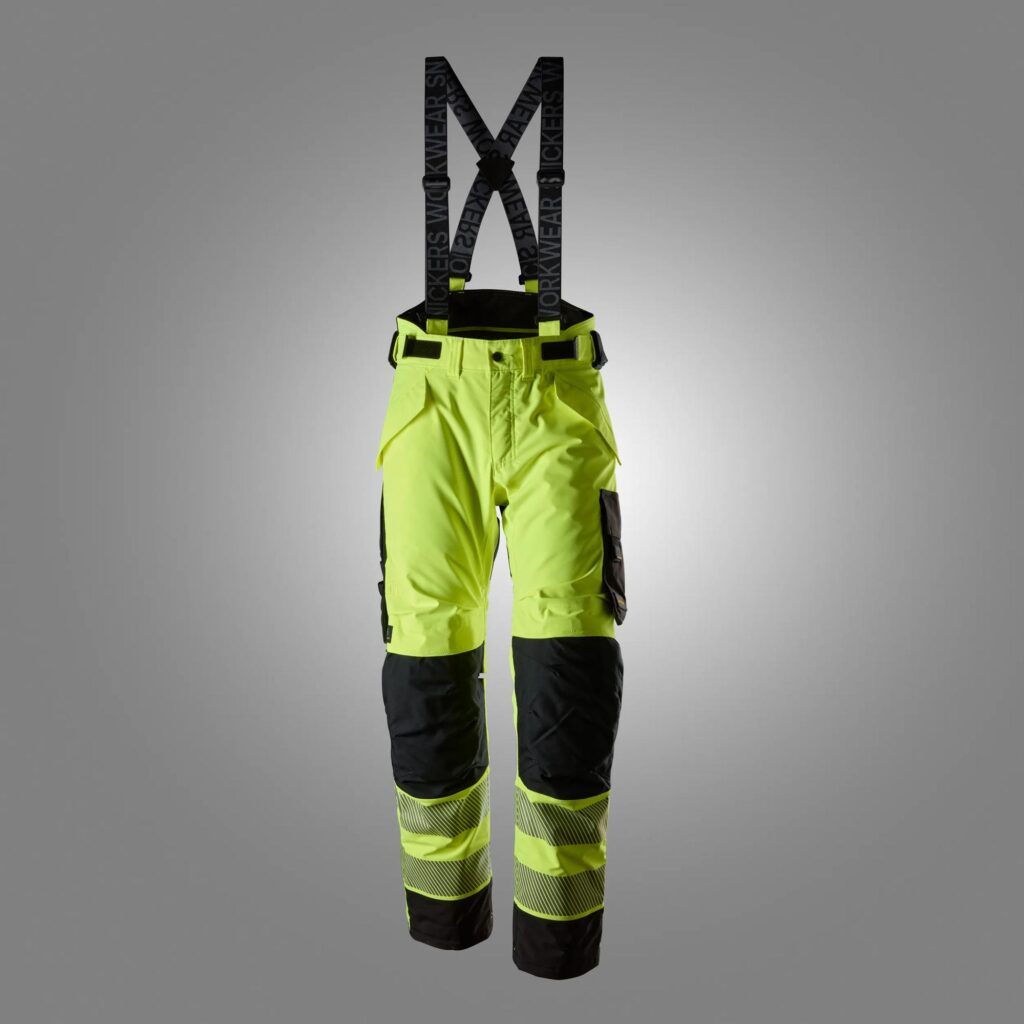 High-Vis vinterbukser i stretch, klasse 2