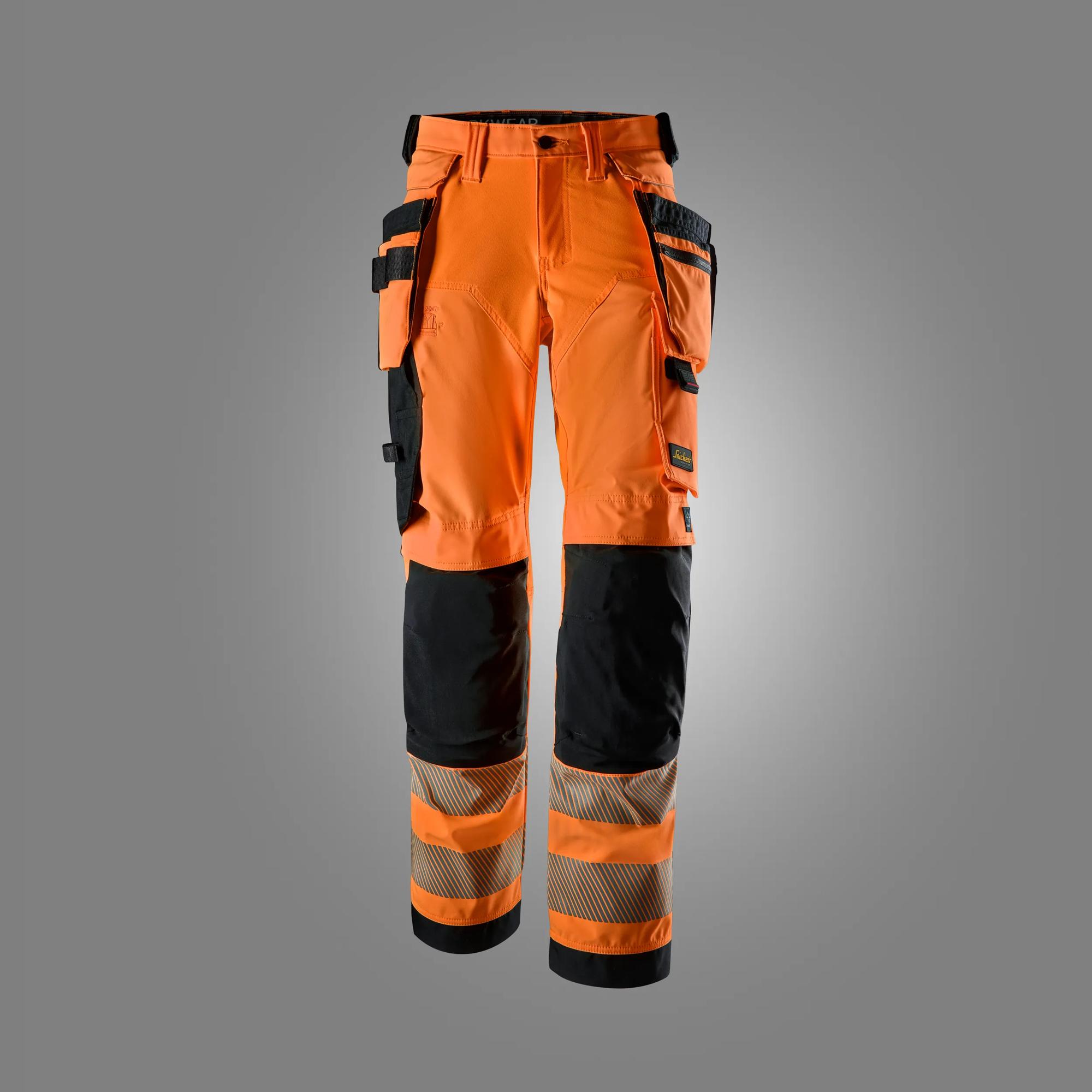 High-Vis stretchbukser til kvinder med aftagelige hylsterlommer klasse 1/2