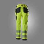 High-Vis stretchbukser til kvinder med aftagelige hylsterlommer klasse 1/2
